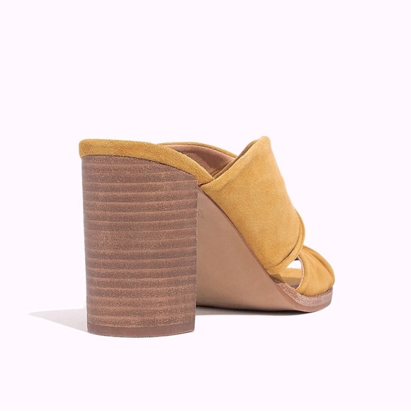 MADEWELL $148 The Alexandria Mule in Suede Block Heel Shoes Size 9 - Picture 3 of 7